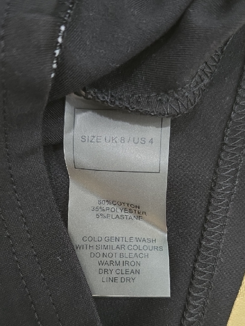 Manière De Voir (MDV) Black Reflective Piped Racer Crop Top UK 8 (US 4) - Picture 12 of 13